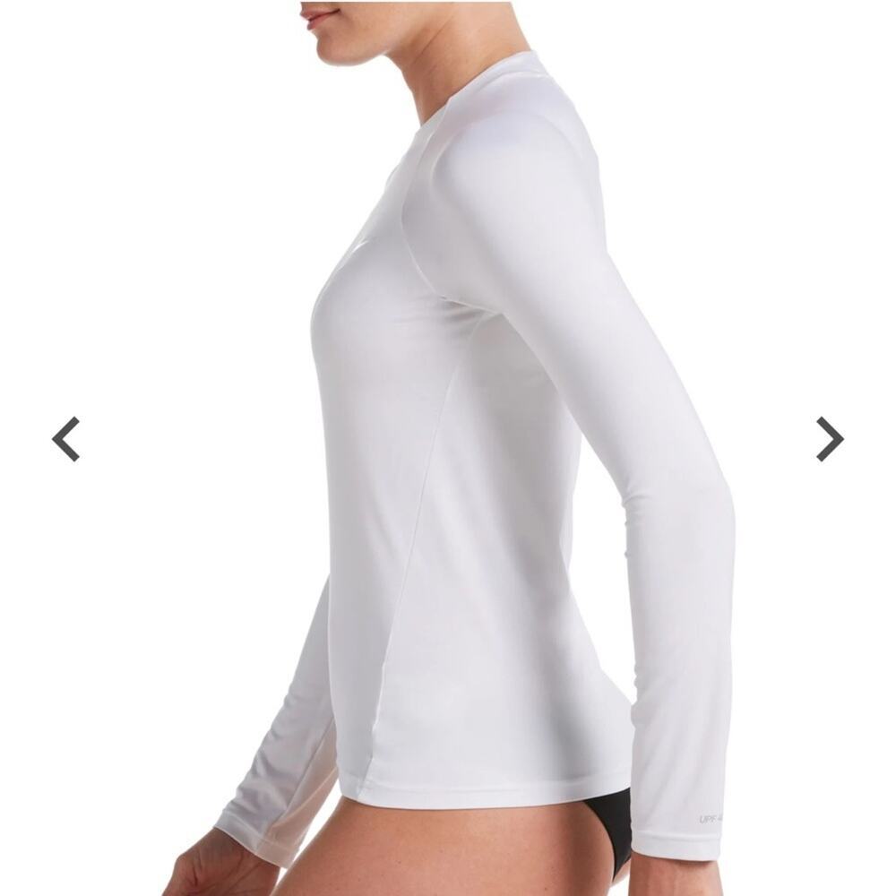 Nike Women's Essential Long Sleeve Rash Guard NWT MSRP $62 Size M - Picture 3 of 4